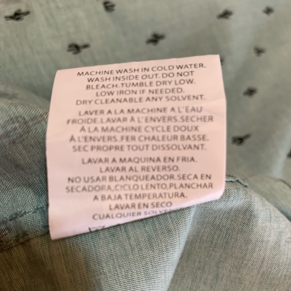 Molokai Surf Co. Men's Short Sleeve Button Down Shirt. SZ LARGE Green/Blk Cactus - Picture 6 of 8